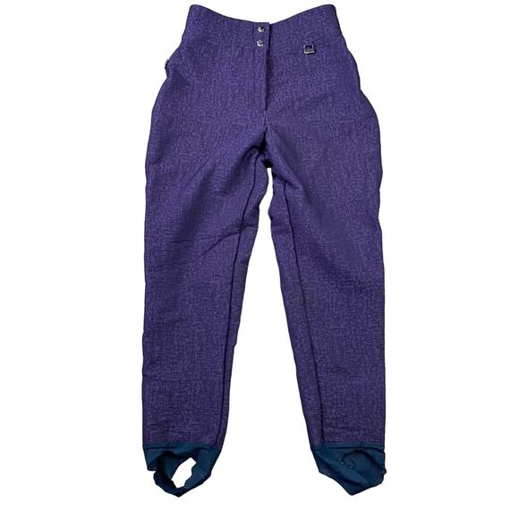 Head Sportwear Nylon Wool Blend Stirrup Ski Pants Purple Sz 26 - Picture 1 of 6